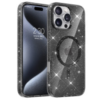 Чохол-накладка (TPU) Eclipse Sparkle (MagFit) для Apple iPhone 16 Pro (6.3') Black  (ITS-00000077645_1)