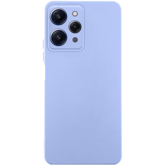 Чохол TPU GETMAN Liquid Silk Full Camera для Xiaomi Redmi 12 Бузковий/Light purple
