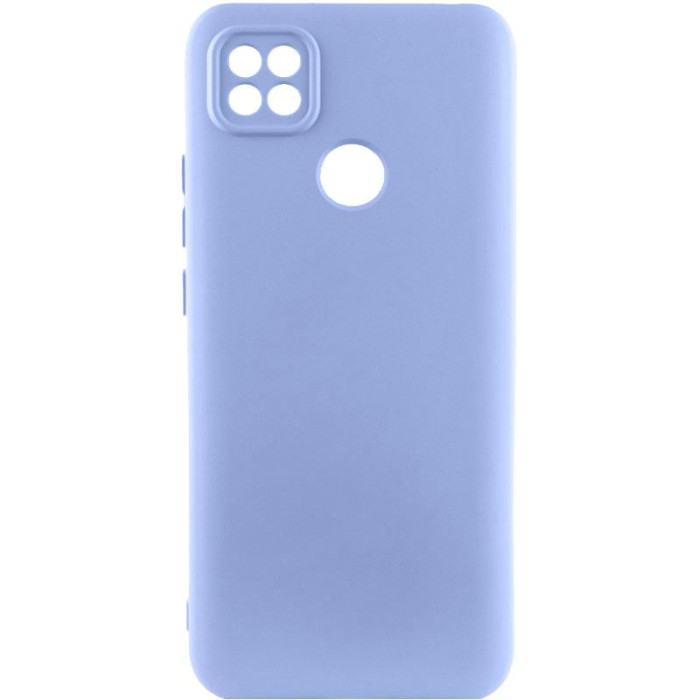 Чохол TPU GETMAN Liquid Silk Full Camera для Xiaomi Redmi 9C Бузковий/Light purple