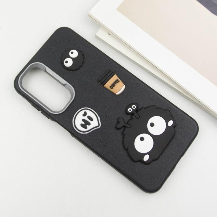 Чохол TPU Leather Toys для Samsung Galaxy S24 FE Monster/Black