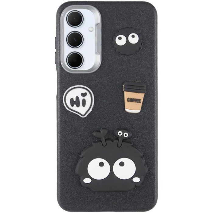 Чохол TPU Leather Toys для Samsung Galaxy S24 FE Monster/Black