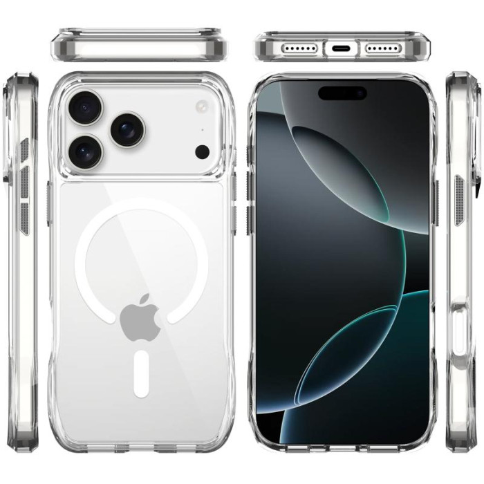 Чохол TPU Space Octagon with MagSafe для Apple iPhone 17 Pro (6.3') Clear