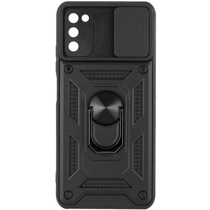 Чохол Ummi Camshield Serge Ring для Samsung Galaxy A03s Чорний/Black