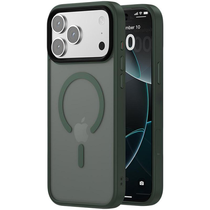 Чохол Ummi Colorful with MagSafe для Apple iPhone 17 Pro (6.3') Зелений/Dark Green