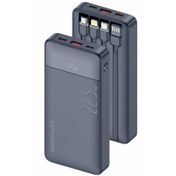 Портативний ЗП Power Bank Amaya F129 22.5W with cable 10000 mAh Black  (ITS-00000084436_1)