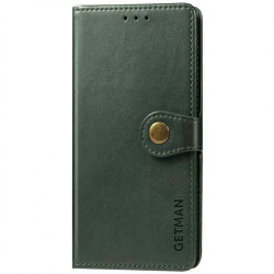 Шкіряний чохол-книжка GETMAN Gallant (PU) для Xiaomi Redmi Note 8T Зелений  (ITS-L-00000035725_1)