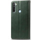 Шкіряний чохол-книжка GETMAN Gallant (PU) для Xiaomi Redmi Note 8T Зелений