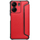 Шкіряний чохол-книжка GETMAN Razor (PU) для Xiaomi Redmi 13C/Poco C65 Red