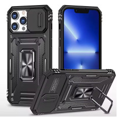 Ударостійкий чохол Camshield Army Ring для Apple iPhone 13 Pro  Чорний/Black  (ITS-L-00000072801_6)
