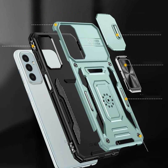 Ударостійкий чохол Camshield Army Ring для Samsung Galaxy A25 5G Зелений/Light Green
