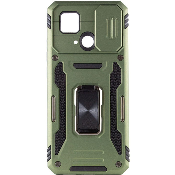 Ударостійкий чохол Camshield Army Ring для Xiaomi Redmi 10C Оливковий/Army Green