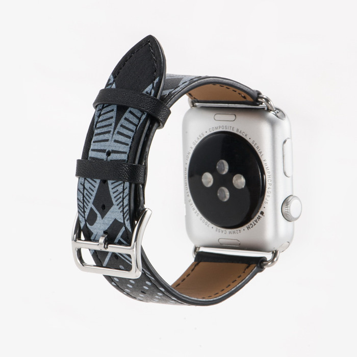 Шкіряний ремінець COTEetCI W13 чорний для Apple Watch 42/44 мм