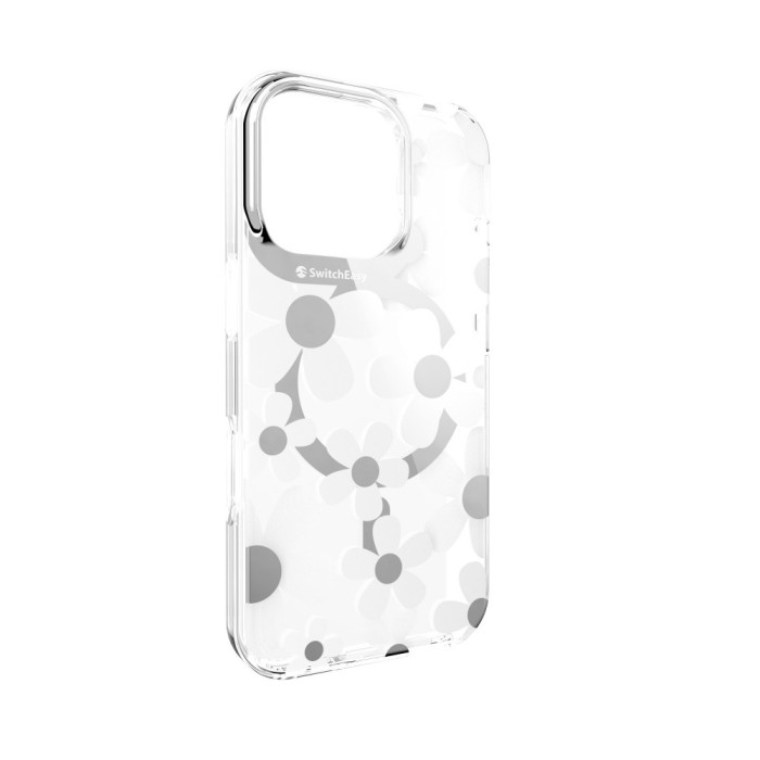 Чохол з малюнком Switcheasy Fleur M 3D білий для iPhone 16 Pro (SPH66P269WH24)