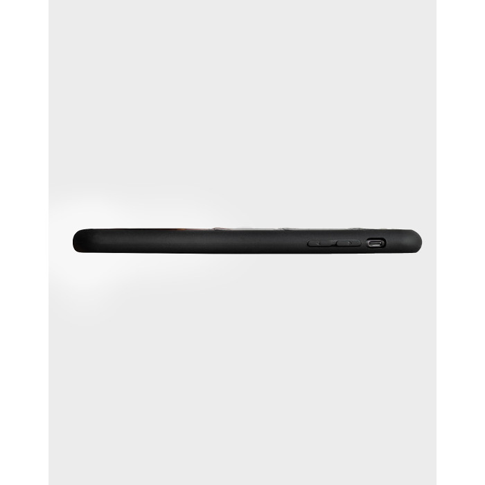 Чохол із темно-синьої шкіри страуса без фолікул для iPhone 13 Pro