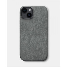 Сірий шкіряний чохол для iPhone 14 Plus