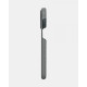 Сірий шкіряний чохол для iPhone 16 Pro