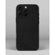 Чохол із темно-сірої шкіри страуса без фолікул для iPhone 16 Pro Max