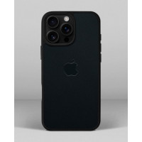 Чохол для iPhone 16 Pro Max в темно-синього кольорі з логотипом яблука