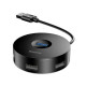 USB-Хаб Baseus round box HUB adapter （USB3.0 to USB3.0*1+USB2.0*3）Black