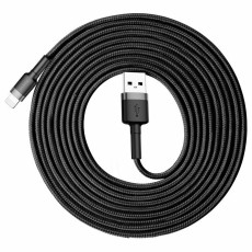 Кабель Baseus Cafule Cable USB для iPhonehone 2A 3m Gray+Black