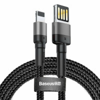 Кабель Baseus Cafule Cable（Special Edition）USB для iPhonehone 1m Grey+Black