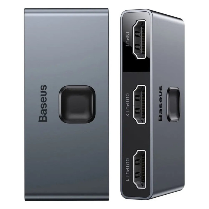 USB-Хаб Baseus Matrix HDMI Switcher (2in1or 1in2) Space Gray
