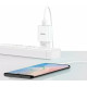 МЗП Usams T21 Charger kit T18 single USB EU charger +Uturn Lightning cable White