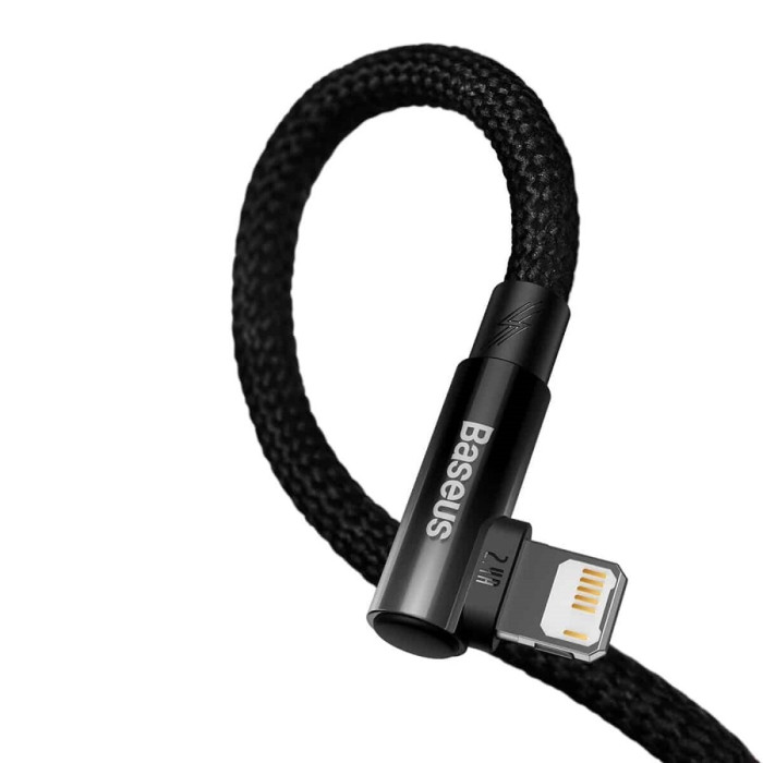 Кабель Baseus MVP 2 Elbow-shaped Fast Charging Data Cable USB to iPhone 2.4A 1m Black