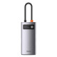 USB-Хаб Baseus Metal Gleam Series 4-in-1 Multifunctional Type-C HUB Docking Station Gray（Type-C to USB3.0*3+RJ45*1）