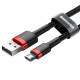 Кабель Baseus Cafule Cable USB Micro USB 2.4A 1m Red+Black