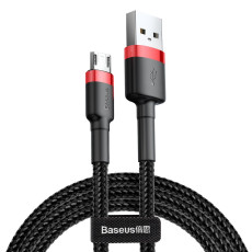 Кабель Baseus Cafule Cable USB Micro USB 2.4A 1m Red+Black