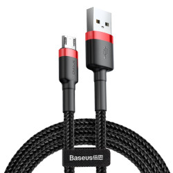 Кабель Baseus Cafule Cable USB Micro USB 2.4A 1m Red+Black