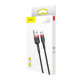 Кабель Baseus Cafule Cable USB Micro USB 2.4A 1m Red+Black