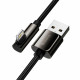 Кабель Baseus Legend Series Elbow Fast Charging Data Cable USB to iPhone 2.4A 1m Black