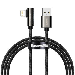 Кабель Baseus Legend Series Elbow Fast Charging Data Cable USB to iPhone 2.4A 2m Black