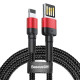 Кабель Baseus Cafule Cable（Special Edition）USB для iPhone 1m Red+Black