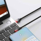 Кабель Baseus MVP 2 Elbow-shaped Fast Charging Data Cable Type-C to Type-C 100W 1m Black+Red