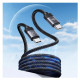 Кабель Usams US-SJ704 60W Magnetic Data Cable Type-C To Type-C-Rui Series 1m tarnish