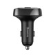АЗП з FM-модулятор Baseus T typed Bluetooth MP3 charger with car holder（Standard edition）Black