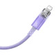 Кабель Baseus Explorer Series Fast Charging Cable with Smart Temperature Control Type-C to iPhone 20W 1m Purple