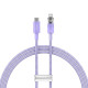 Кабель Baseus Explorer Series Fast Charging Cable with Smart Temperature Control Type-C to iPhone 20W 1m Purple
