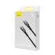 Кабель Baseus Glimmer Series Fast Charging Data Cable Type-C to iPhone 20W 1m Black