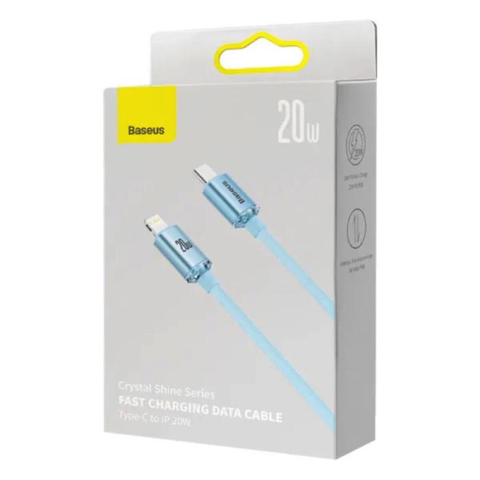 Кабель Baseus Gem Fast-Charging Data Cable USB-C to iPhone 20W 1m Galaxy Blue