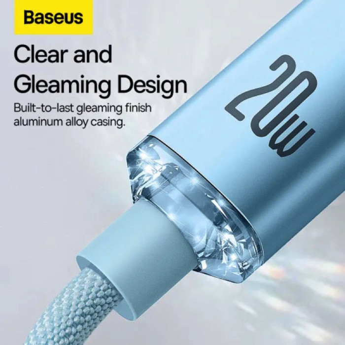 Кабель Baseus Gem Fast-Charging Data Cable USB-C to iPhone 20W 1m Galaxy Blue