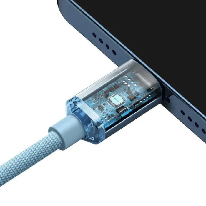Кабель Baseus Gem Fast-Charging Data Cable USB-C to iPhone 20W 1m Galaxy Blue
