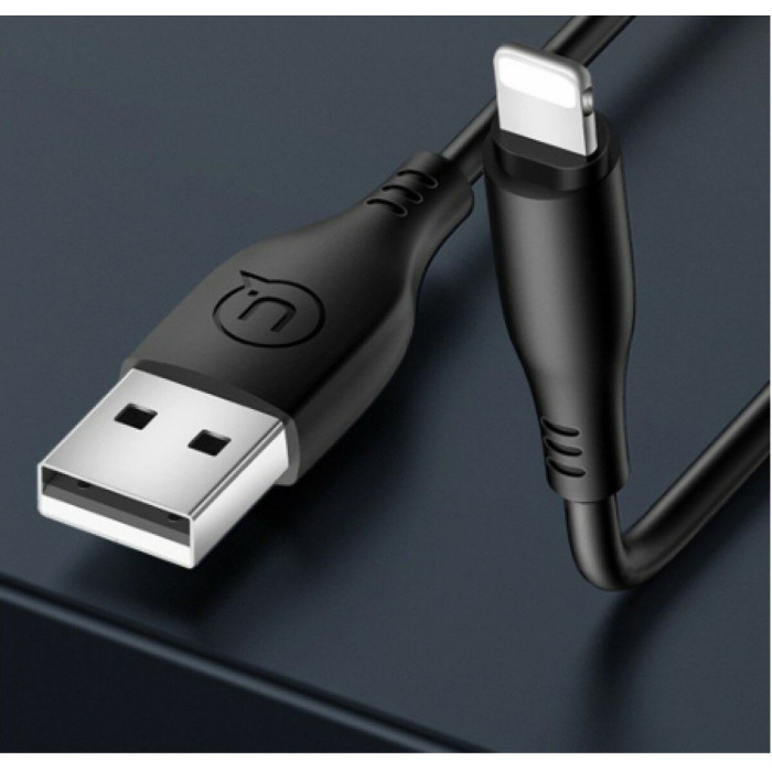 Кабель Usams US-SJ266 U18 Round lightning Cable 1m Black