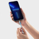 Кабель Baseus Gem Fast-Charging Data Cable USB-C to iPhone 20W 2m Galaxy Blue