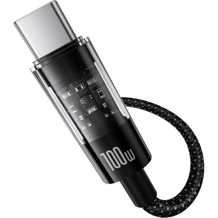 Кабель Baseus Gem Fast-Charging Data Cable USB to USB-C 100W 2m Cluster Black