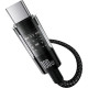 Кабель Baseus Gem Fast-Charging Data Cable USB to USB-C 100W 2m Cluster Black