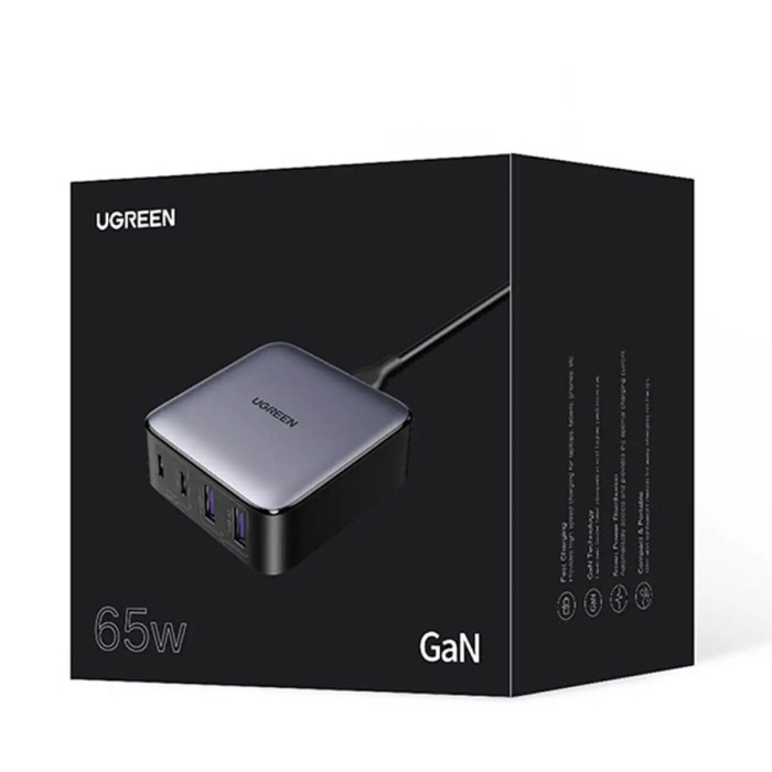 Зарядний пристрій UGREEN CD327 Nexode 65W Desktop Charger EU (UGR-90747)